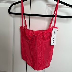 Pink urban outfitters corset